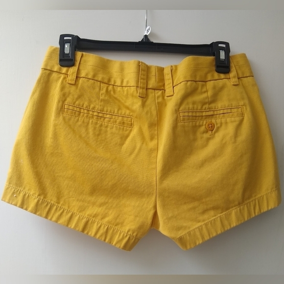 J. Crew Chino Shorts Size 2 Mustard - Picture 2 of 5